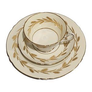 Vintage Shelley "Golden Harvest" Fine Bone China Setting England